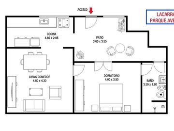 PH 2 ambientes Venta Parque Avellaneda PB patio