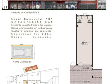 Local Sobre Ricardo Rojas - Complejo C/Seguridad - 51Mts Cub. - Cochera