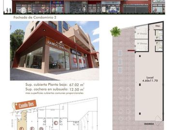 Local Sobre Ricardo Rojas - Complejo C/Seguridad - 67Mts Cub. - Cochera