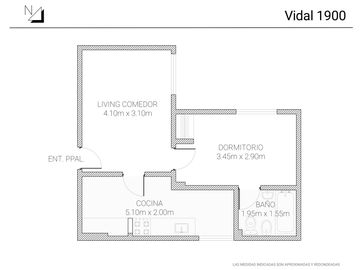 Departamento de 2 ambientes en venta en Belgrano R