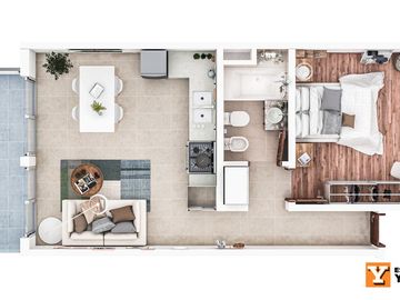 Departamento en venta - 1 Dormitorio  1 Baño - 65 mts2 - La Plata