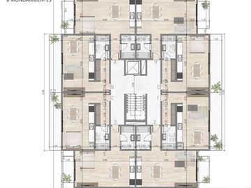 Venta departamento de 3 ambientes en TIGRE de pozo