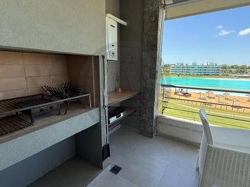 Departamento 2 ambientes con gran vista a la laguna en alquiler temporal - Lagoon Pilar