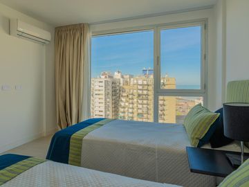 Alquiler por dia departamento 3 ambientes para 4 personas vista al mar zona La Perla