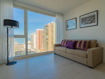 Alquiler por dia departamento 3 ambientes para 4 personas vista al mar zona La Perla