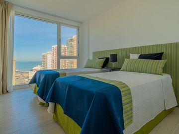 Alquiler por dia departamento 3 ambientes para 4 personas vista al mar zona La Perla