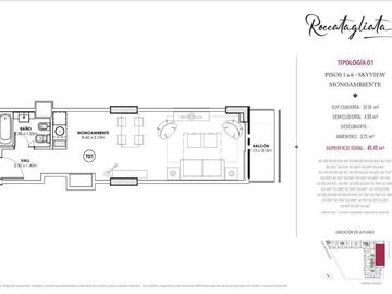 Monoambiente en  venta en Coghlan