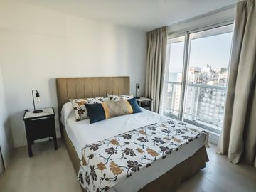 Alquiler por dia departamento 3 ambientes para 4 personas zona La Perla vista al mar
