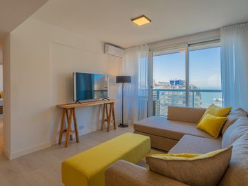 Alquiler por dia departamento 3 ambientes para 4 personas zona La Perla vista al mar
