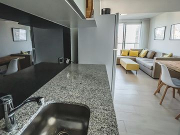 Alquiler por dia departamento 3 ambientes para 4 personas zona La Perla vista al mar