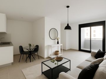 Venta - Departamento de dos dormitorios, a estrenar, con balcón y cochera. Centro, Rosario