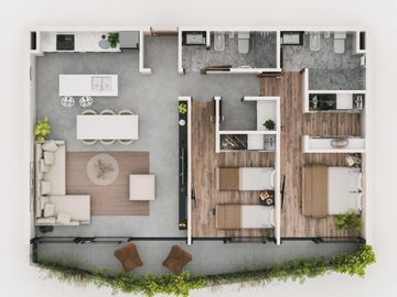 Semipiso en venta - 2 dormitorios 2 baños - 94mts2 - La Plata