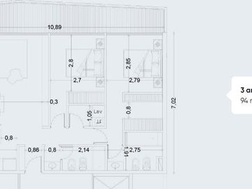 Semipiso en venta - 2 dormitorios 2 baños - 94mts2 - La Plata