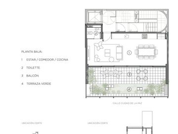 Monoambiente al frente. Diseño y Funcionalidad en 28m2. Amplio balcón y baño!!