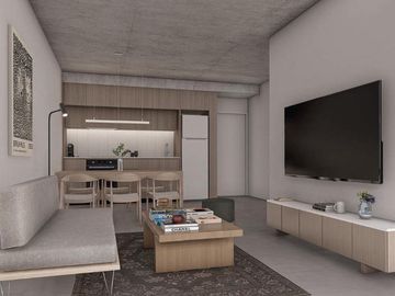 Monoambiente al frente. Diseño y Funcionalidad en 28m2. Amplio balcón y baño!!