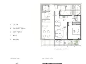 Monoambiente al frente. Diseño y Funcionalidad en 28m2. Amplio balcón y baño!!