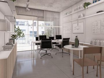 Monoambiente al frente. Diseño y Funcionalidad en 28m2. Amplio balcón y baño!!