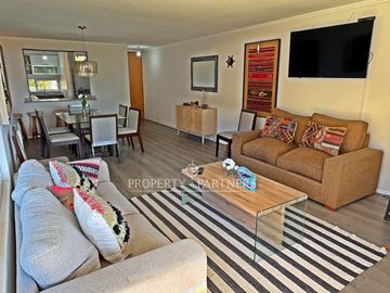 Departamento totalmente amoblado en Papudo, ideal para familias y adultos mayores.