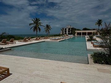 DEPARTAMENTO EN VENTA MERIDA, PLAYA TELCHAC, BOGA, FRENTE AL MAR, ENTREGA INMEDI