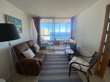 Dpto. con Vista al Mar 1D/1B ideal para Inversión o Vivienda - Las Golondrinas, Reñaca
