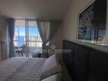 Dpto. con Vista al Mar 1D/1B ideal para Inversión o Vivienda - Las Golondrinas, Reñaca
