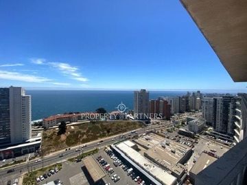 Dpto. con Vista al Mar 1D/1B ideal para Inversión o Vivienda - Las Golondrinas, Reñaca