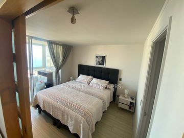 Dpto. con Vista al Mar 1D/1B ideal para Inversión o Vivienda - Las Golondrinas, Reñaca