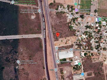 Terreno en renta zona comercial carretera Mérida-Progreso