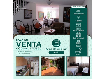 CASA UNIFAMILIAR PARA LA VENTA UBICADA EN CALASANZ