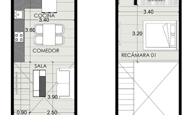 ÚLTIMO Departamentos(Loft A) en Venta en Malta en Temozón Norte