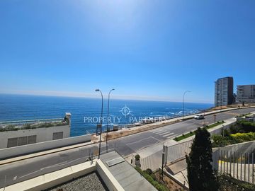 Gran departamento con vista despejada al mar en exclusivo sector de Reñaca