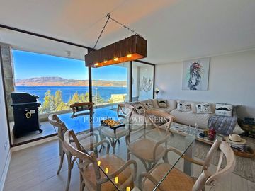 Fabuloso departamento totalmente equipado con espectacular vista al mar