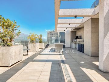 Moderno departamento de 2 dormitorios estilo mariposa en Plaza Egaña