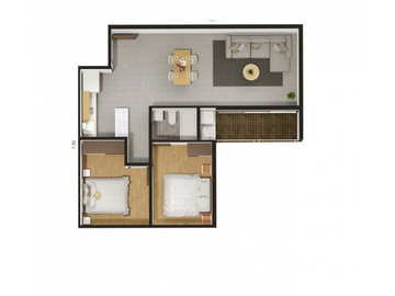 MODERNOS DEPARTAMENTOS 2D, SEGUNDO PISO, CREDITO VIS, CUENCA