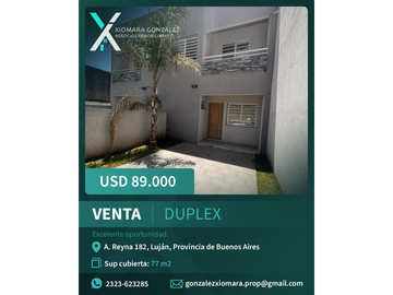 SE VENDE DUPLEX EN BARRIO SARMIENTO