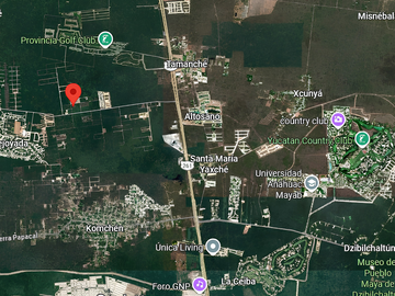 Terreno en venta en Komchén, cerca de carretera, en Mérida, Yucatán