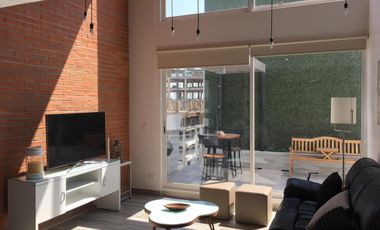 Departamento amueblado penthouse en renta tipo loft en la Noria, Puebla, Puebla.
