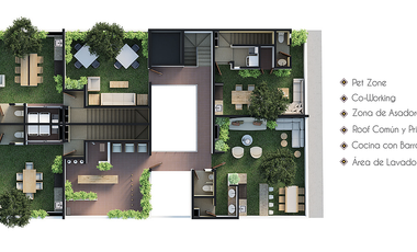 Departamento en preventa en la colonia El Prado Iztapalapa