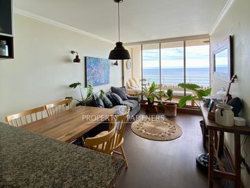 Moderno departamento con vista asegurada al mar en Costa de Montemar