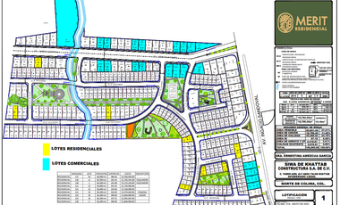 TERRENOS DE VENTA EN RESIDENCIAL MERIT