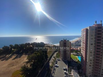 Amplio departamento con vista infinita en Jardín del Mar
