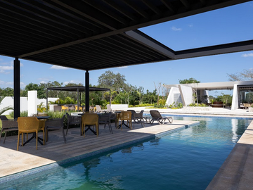 Terreno residencial en privada con amenidades en Kikteil, Mérida