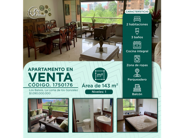(V.I) APARTAMENTO SECTOR LOMA LOS GONZALEZ POBLADO
