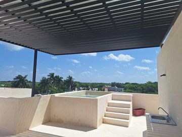 DEPARTAMENTO NUEVO PLANTA BAJA EN VENTA 2 RECAMARAS MERIDA ZONA NORTE