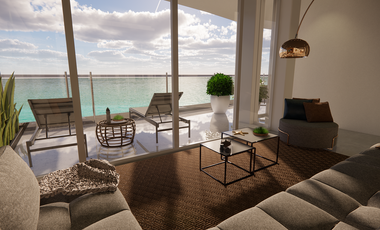 Venta Departamento frente Malecon Progreso vista al mar