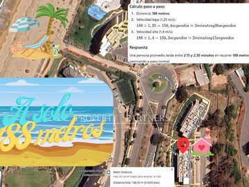 Terraza XL y playa a 30 metros, oportunidad en Papudo