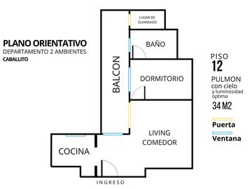 VENTA DEPARTAMENTO CABALLITO 2 AMBIENTES RESTAURAR