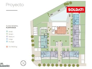 Departamento con jardín en Distrito Zug Caamaño Pilar – 2 ambientes, parrilla y 2 cocheras