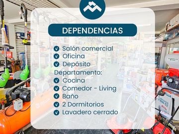 Propiedad Comercial en Venta. Av. Cettour, San José . 298 m2 Cubiertos .Local + Departamento . Inversión Segura