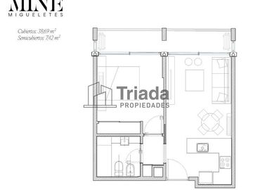 VENTA DEPARTAMENTO 2 AMBIENTES A ESTRENAR -  EN BAJO BELGRANO